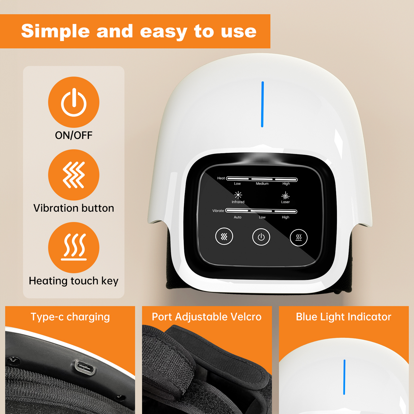 Smart Electric Infrared Knee Massager